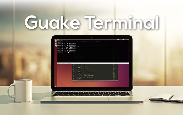 computer with guake terminal